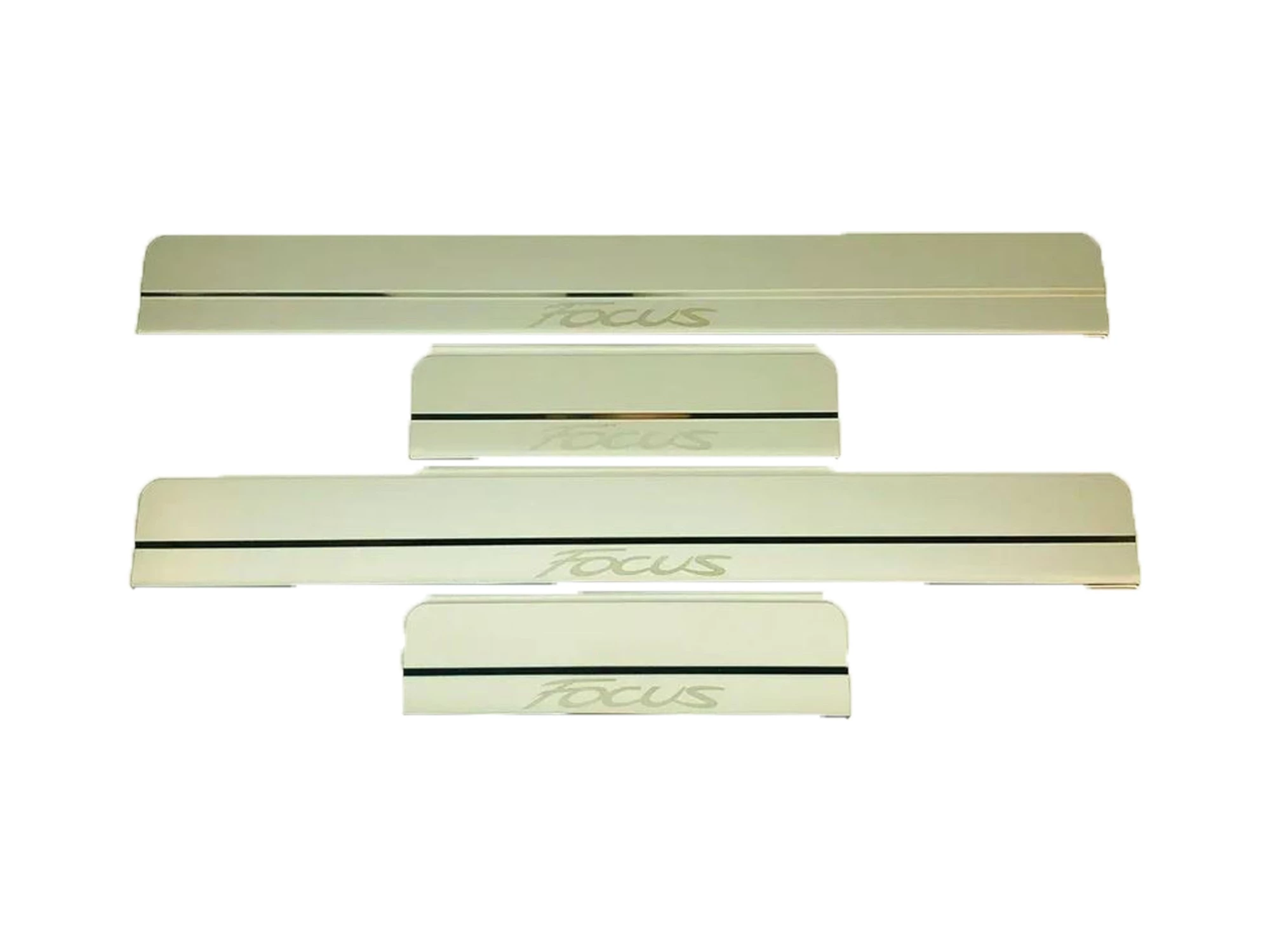 Накладки на пороги из нержавеющей стали 4шт. для Ford Focus III