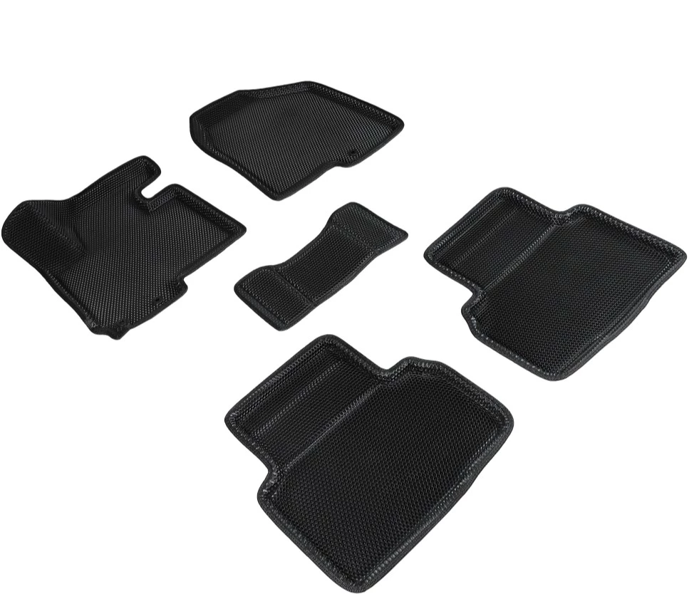 Коврики 3D EVA "СОТА" для Kia Sportage III Рестайлинг Черный Seintex 95401