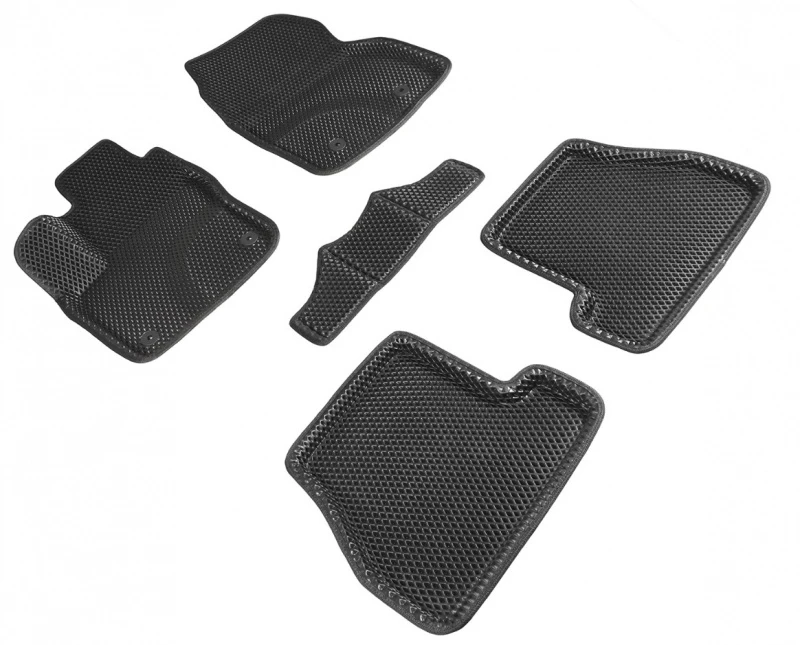 Коврики 3D EVA "РОМБ" для салона для Ford Focus III Рестайлинг Черный Seintex 95243