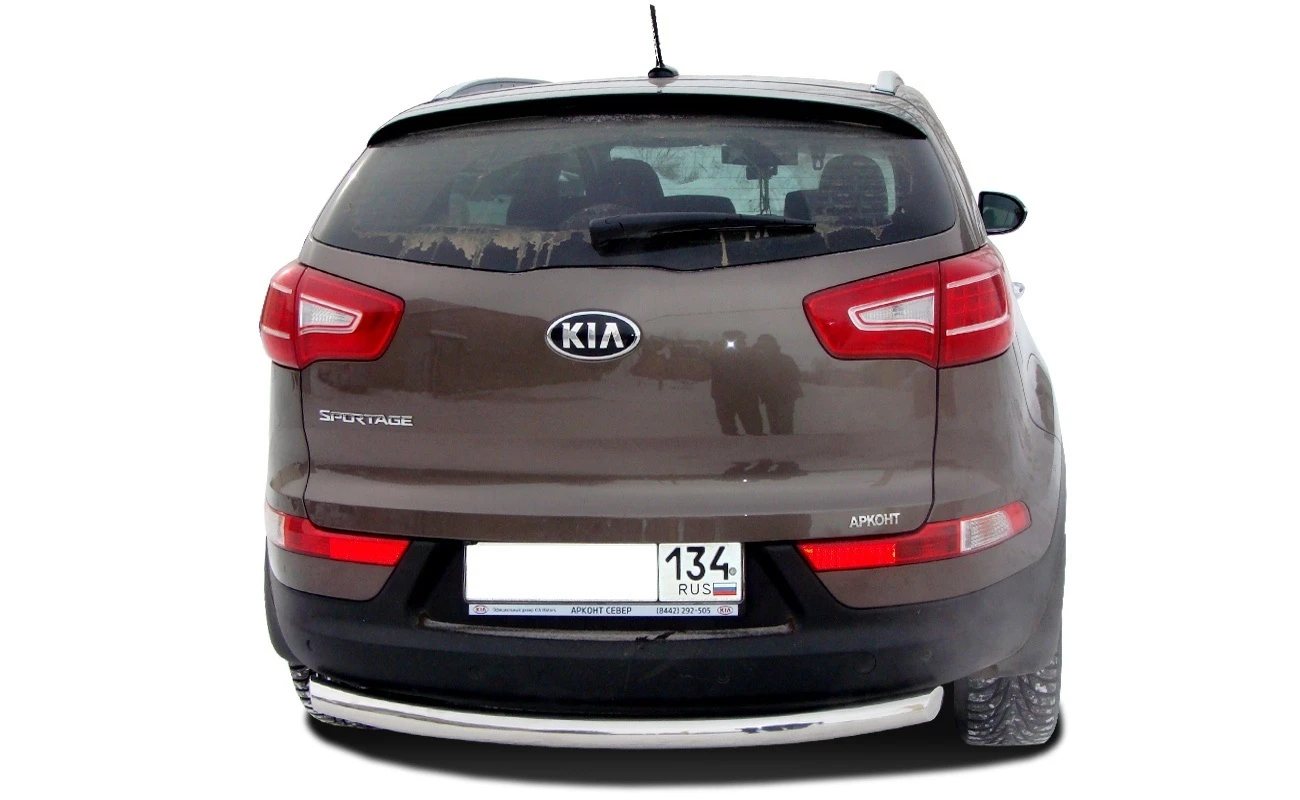 Защита заднего бампера d60 мм для Kia Sportage III  Юко KSP.10.11