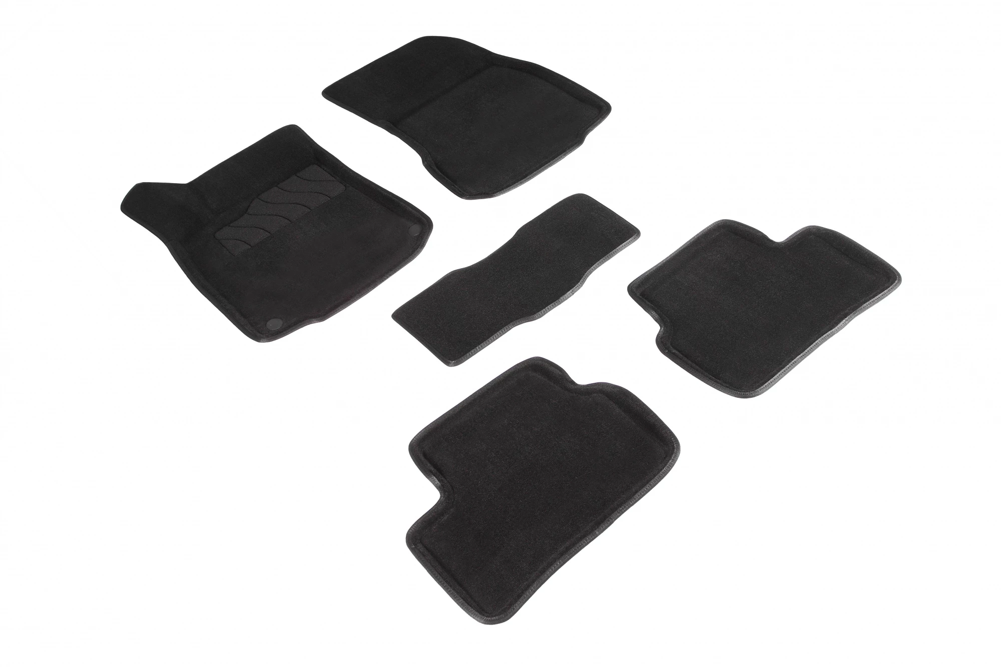 Коврики 3D ВОРС в салон для Mercedes-Benz A-Класс AMG II (W177) Черный