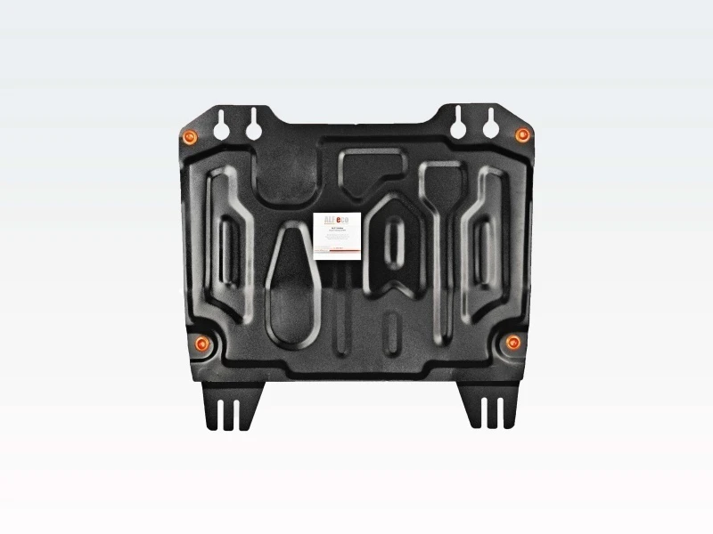 Защита картера и КПП для Nissan X-Trail III Рестайлинг Черный Alfeco ALF15480ST