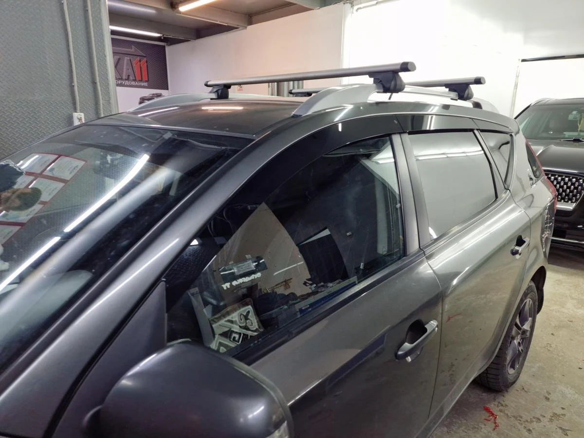 Дефлекторы окон 2D 6 шт. под наклоном для Kia Ceed I