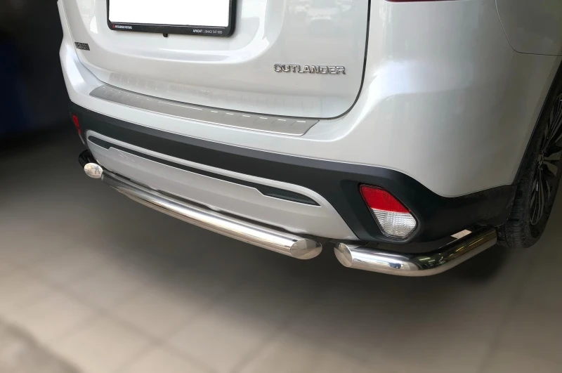 Защита заднего бампера центральная d60 мм для Mitsubishi Outlander III Рестайлинг 3  Юко MSO.19.11-1