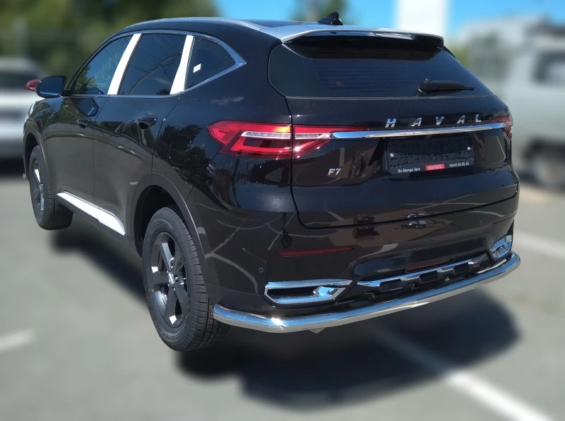 Защита заднего бампера угловая большая d60 мм для Haval F7x I  Юко GWF7.19.21
