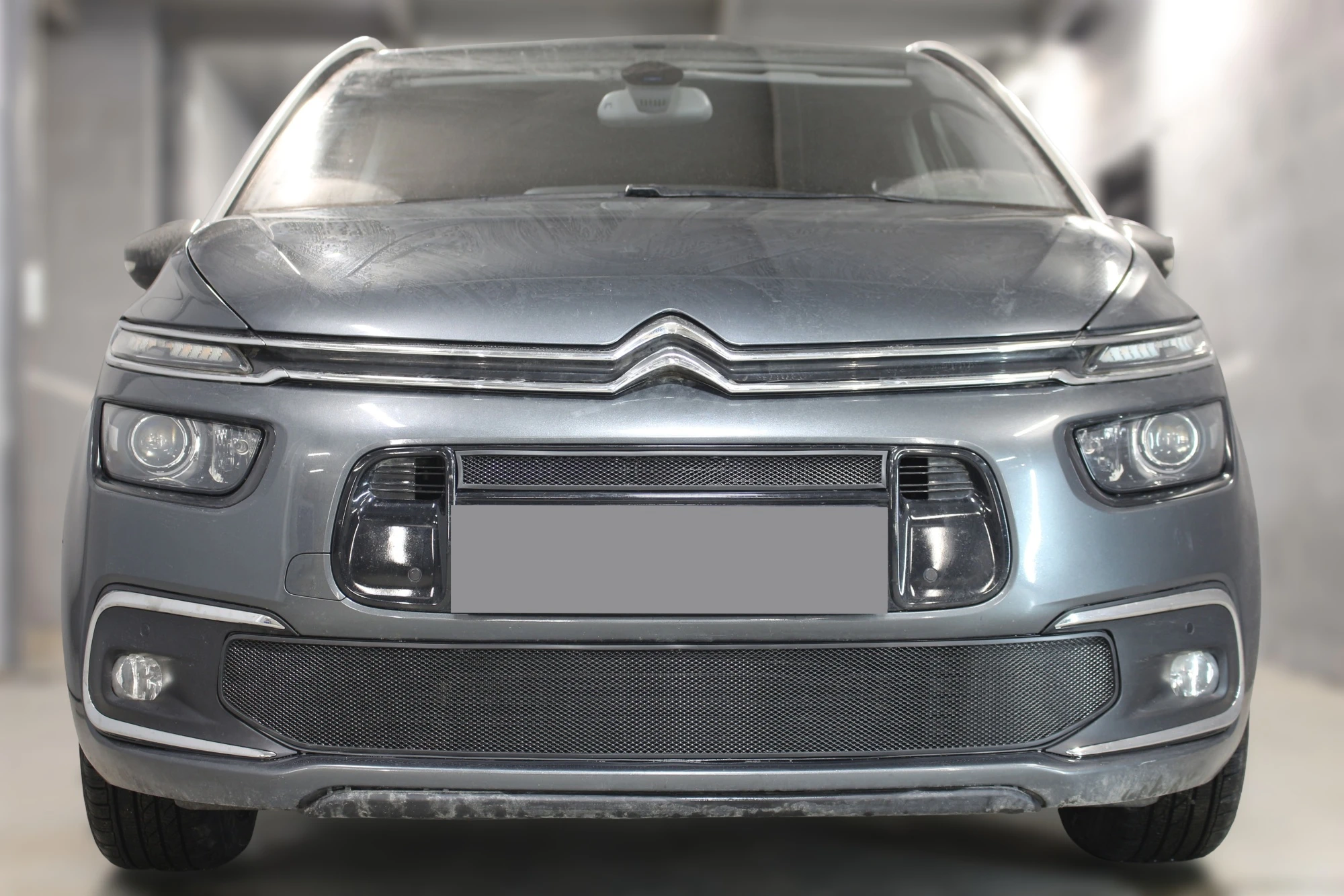 Комплект сеток black верх и низ для Citroen Grand C4 Picasso II Рестайлинг