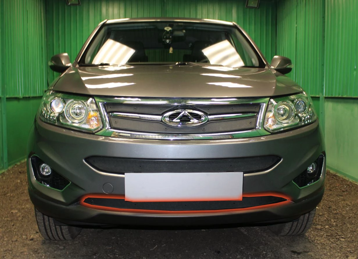 Зимняя заглушка радиатора к съемной сетке низ для Chery Tiggo 5 I