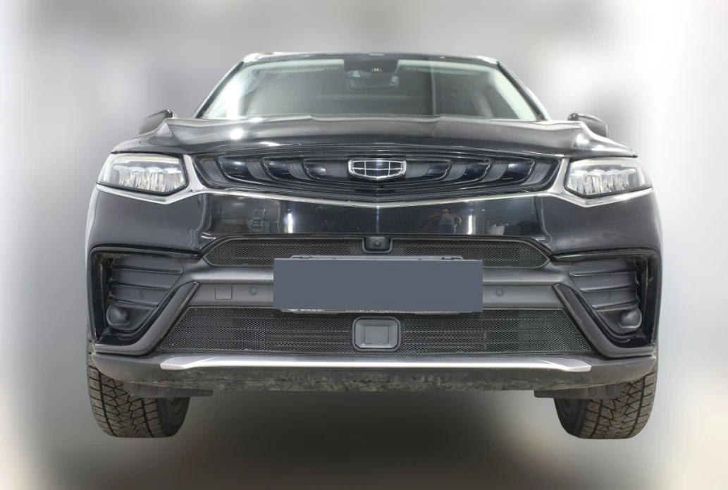 Комплект сеток black верх с камерой и низ с датчиками для Geely Tugella I