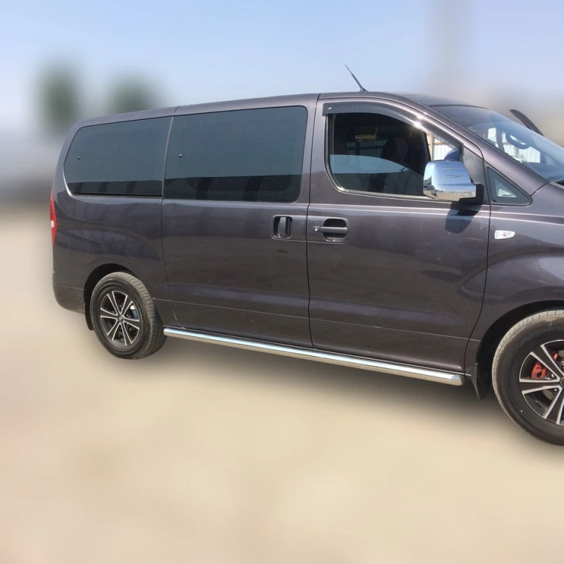 Пороги труба d60 мм для Hyundai Grand Starex I Рестайлинг  Юко HYGS.15.32