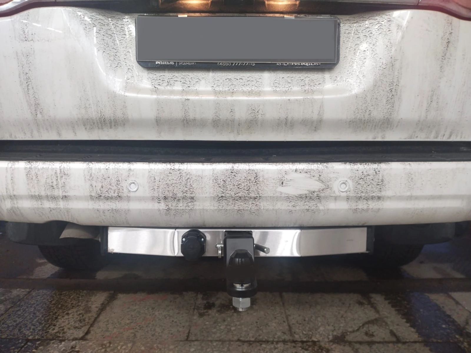 Фаркоп Pt group с типом шара E с нерж.накладкой для Toyota Land Cruiser 200 Series Рестайлинг 1