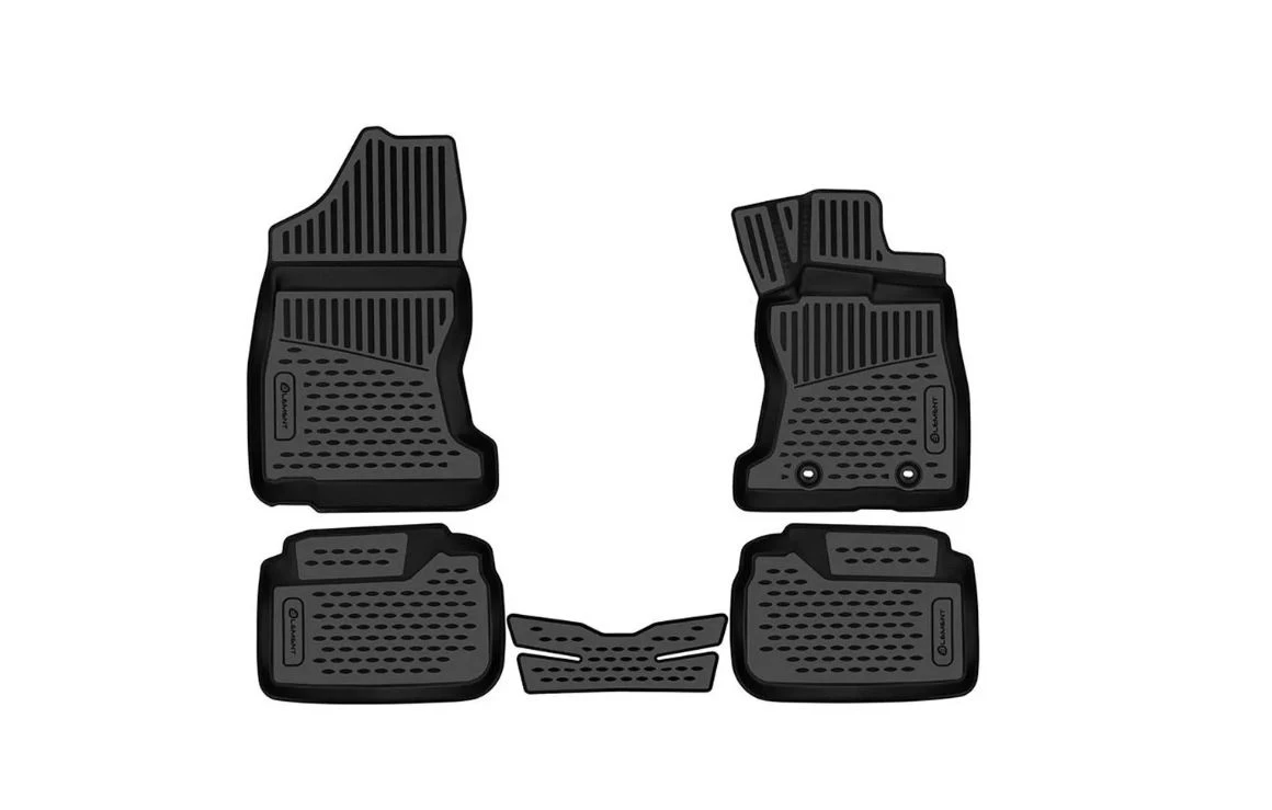 Коврики 3D в салон полиуретан 5 шт для Subaru Levorg II Черный Element ELEMENT3DA67222210k