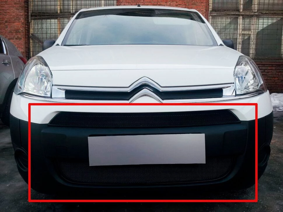 Защитная сетка радиатора комплект 2 части для Citroen Berlingo II Рестайлинг