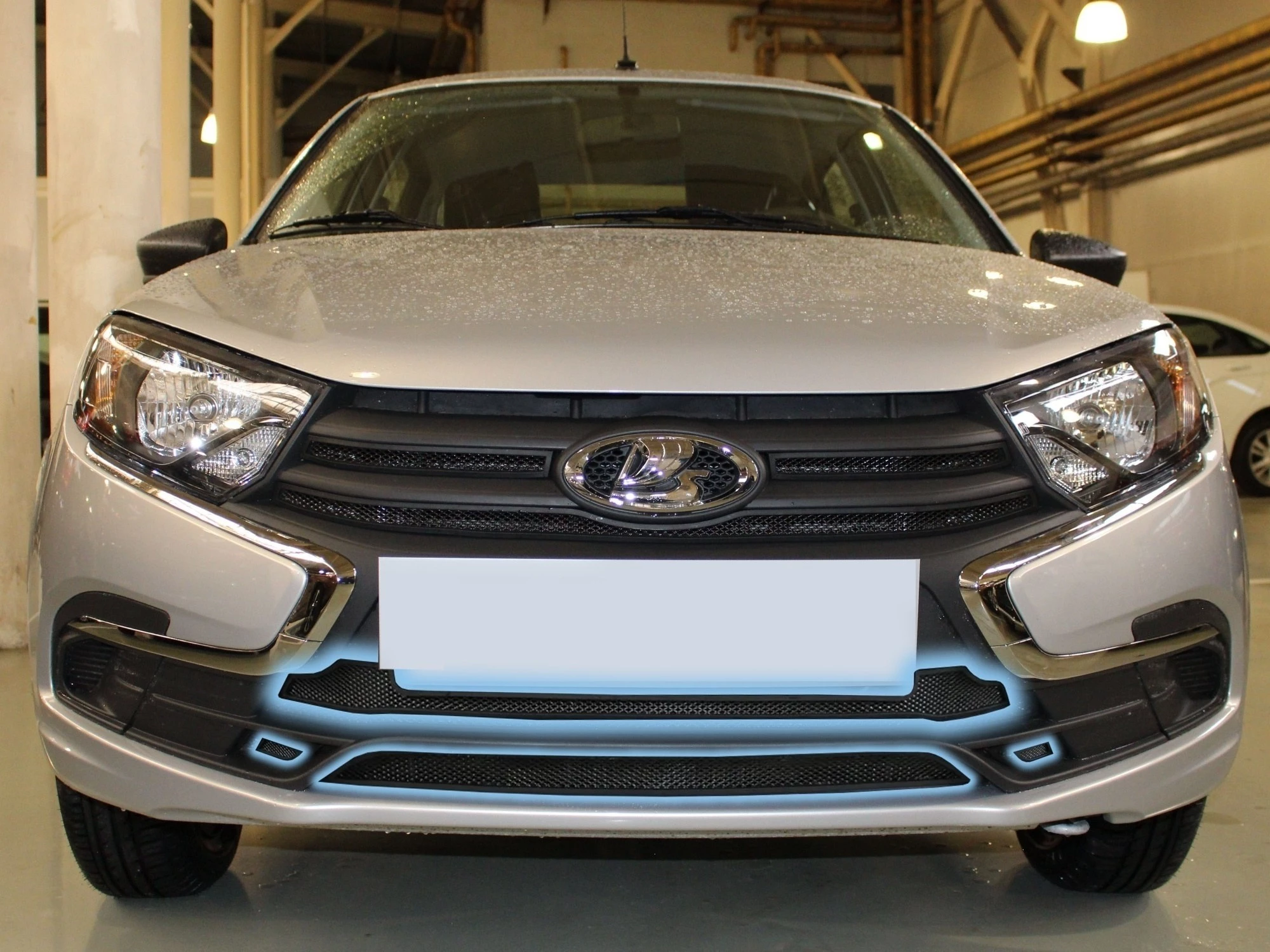 Защитная сетка радиатора низ 4 части для LADA (ВАЗ) Granta I Рестайлинг