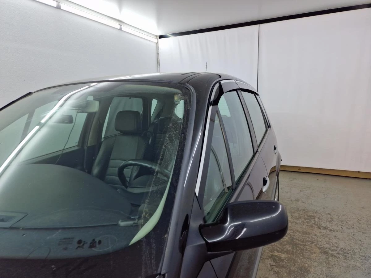 Дефлекторы окон 2D с хром накладками 6 шт. для Renault Scenic II Рестайлинг Хром