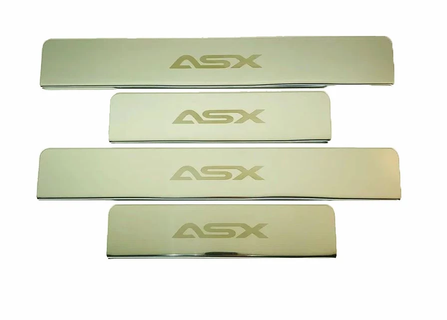 Накладки на пороги из нержавеющей стали 4шт. для Mitsubishi ASX I Рестайлинг 3