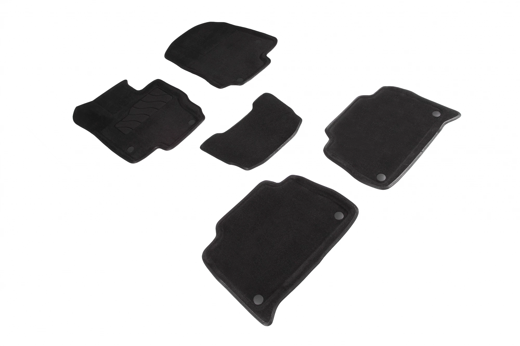 Коврики 3D ВОРС в салон для Mercedes-Benz GLE Coupe II (C167) Черный