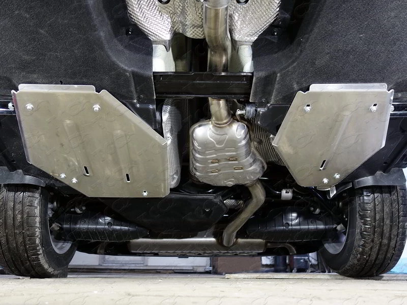 Защита топливного бака (комплект 2шт) для Audi Q5 II (FY) Рестайлинг