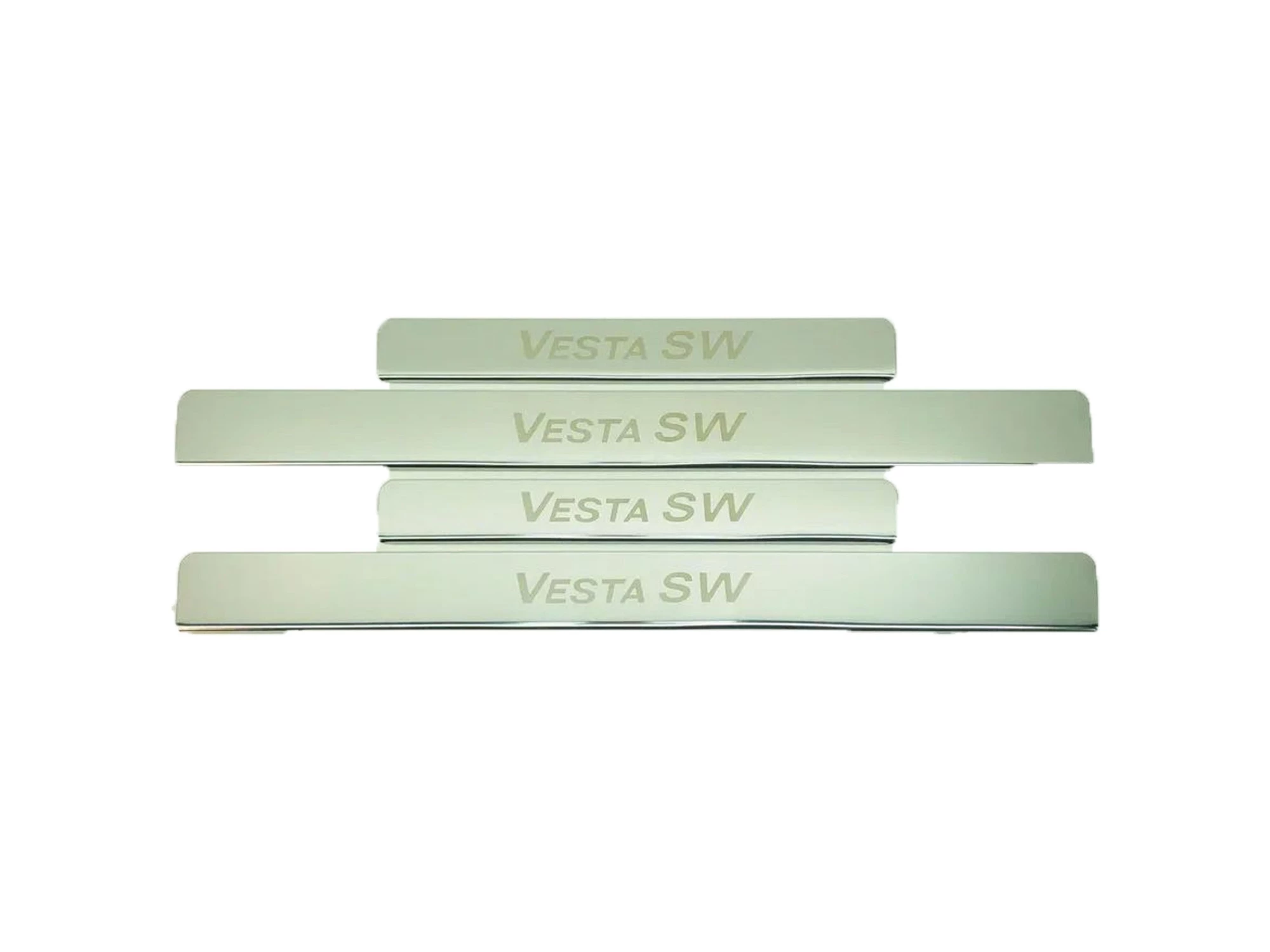 Накладки на пороги из нержавеющей стали 4шт. для LADA (ВАЗ) Vesta I