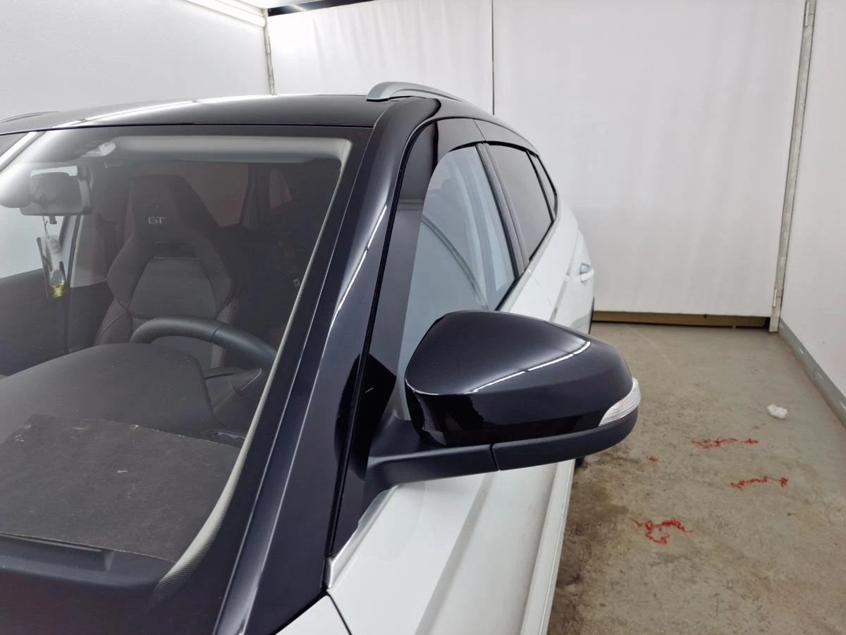 Дефлекторы окон 2D 6 шт. для Skoda Kamiq I Черный Стрелка 11 2D293-6.S11