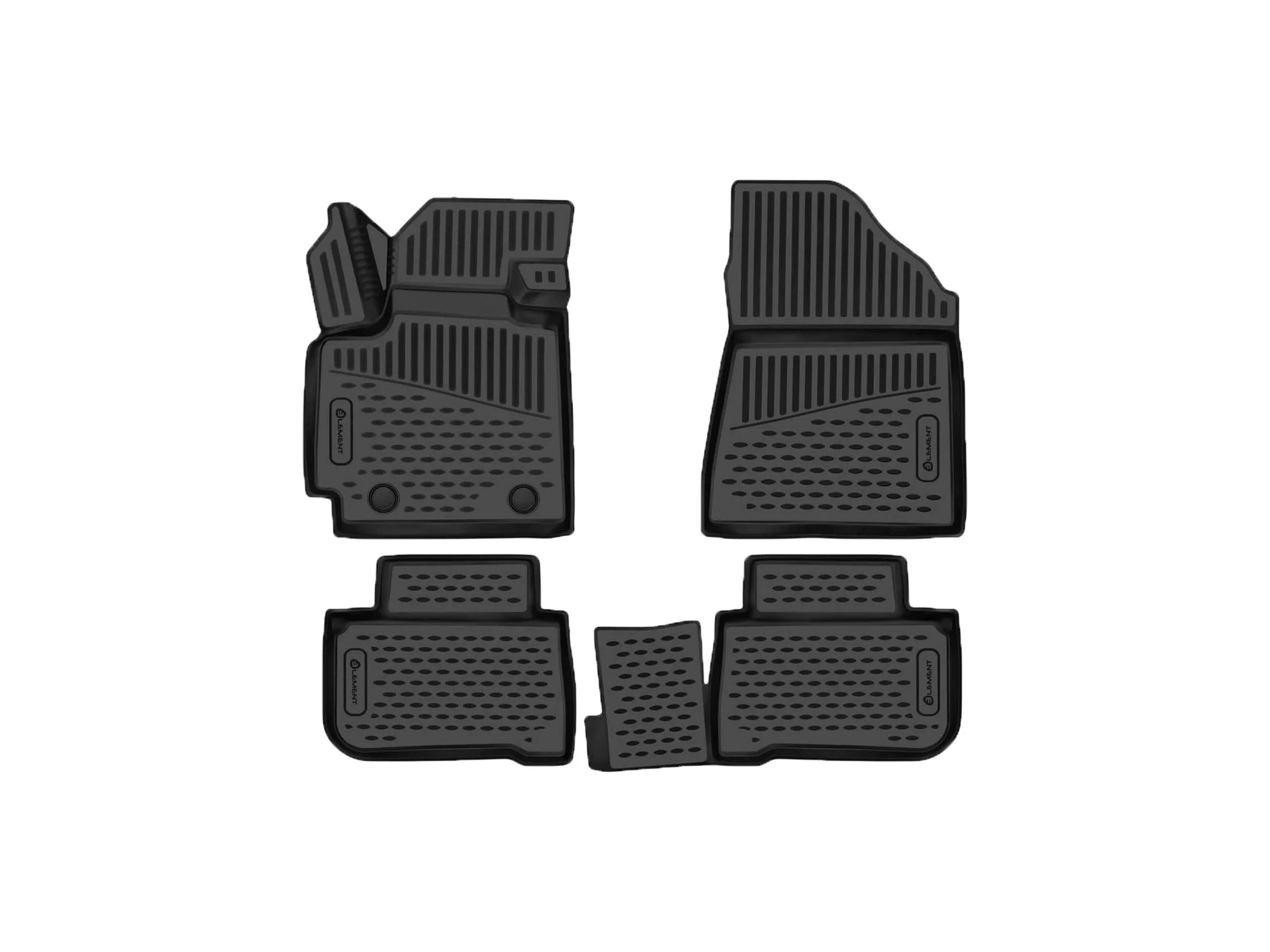 Коврики 3D в салон полиуретан 4шт для Changan CS55PLUS I Рестайлинг Черный Element EVA.ELEMENT3DA70156210k