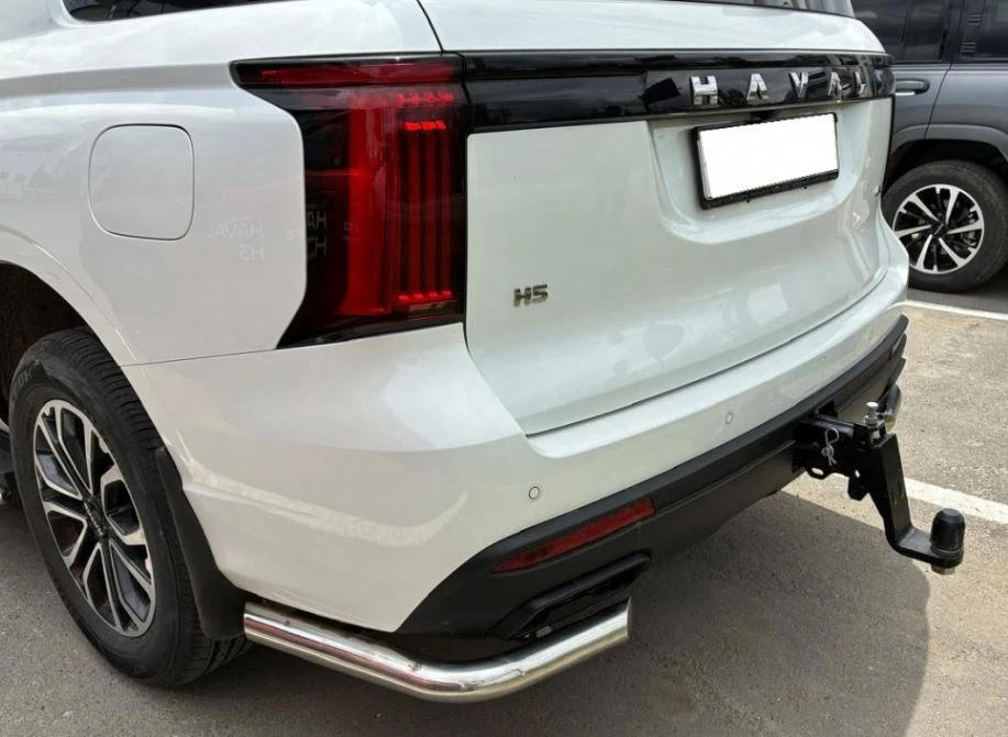 Защита заднего бампера угловая d60 мм для Haval H5 II  Юко HVH5.24.18