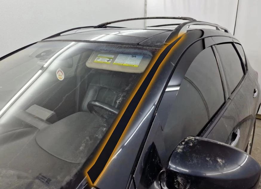 Водосток лобового стекла Премиум для Nissan Murano II (Z51) Рестайлинг