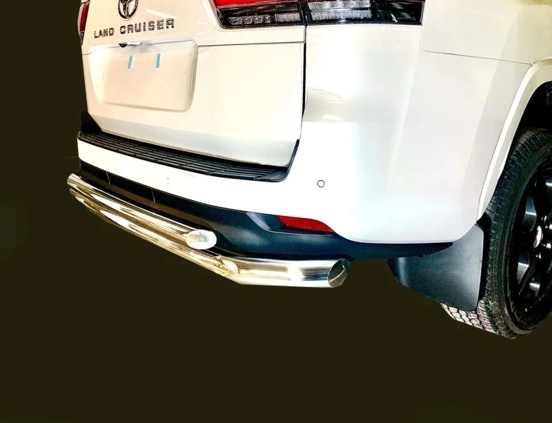 Защита заднего бампера двойная d76/60 мм для Toyota Land Cruiser 300 Series  Юко TLC300.21.16