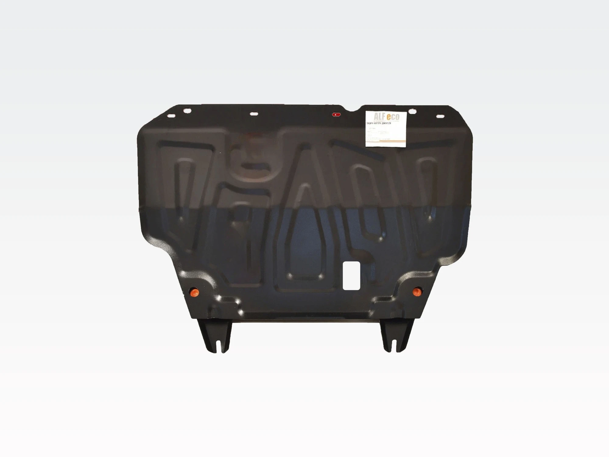 Защита картера и КПП для Nissan Tiida II Черный Alfeco ALF15500ST