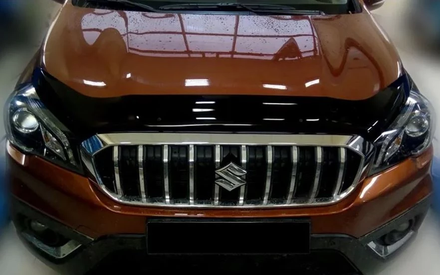 Дефлектор капота темный для Suzuki SX4 II (S-Cross) Рестайлинг