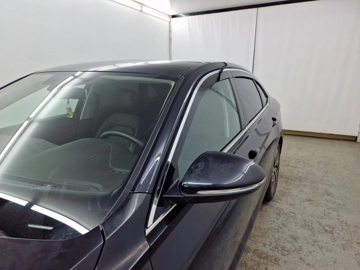 Дефлекторы окон 2D с хром накладками 6 шт. для Volkswagen Jetta VII