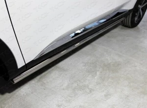Пороги труба 60,3 мм для Haval F7 I Рестайлинг  ТСС HAVF722-25