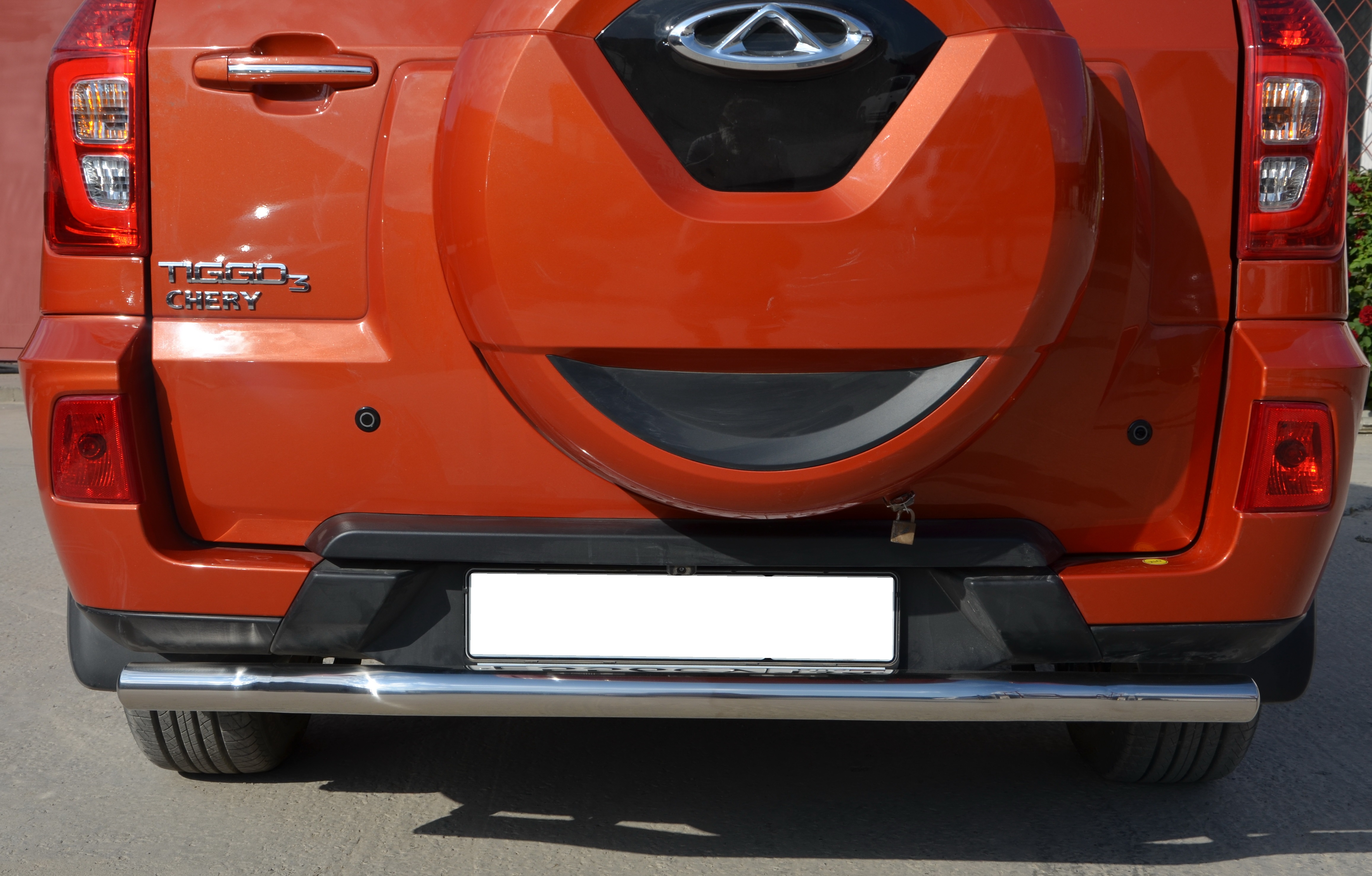 Защита заднего бампера d60 мм для Chery Tiggo 3 I