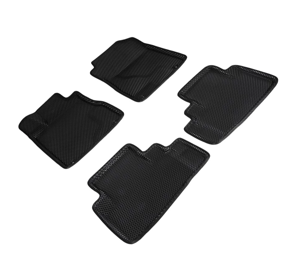 Коврики 3D EVA "РОМБ" для салона для Honda CR-V IV Рестайлинг Черный
