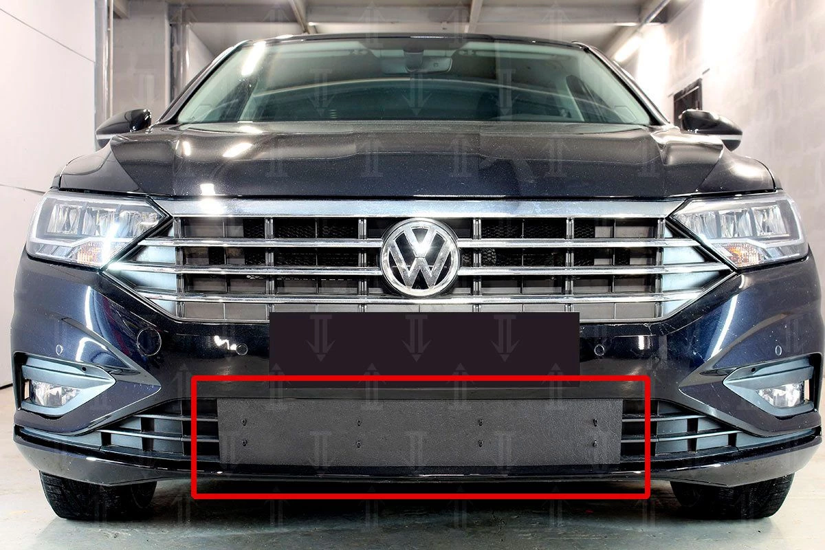 Зимняя заглушка радиатора на стяжке для Volkswagen Jetta VII