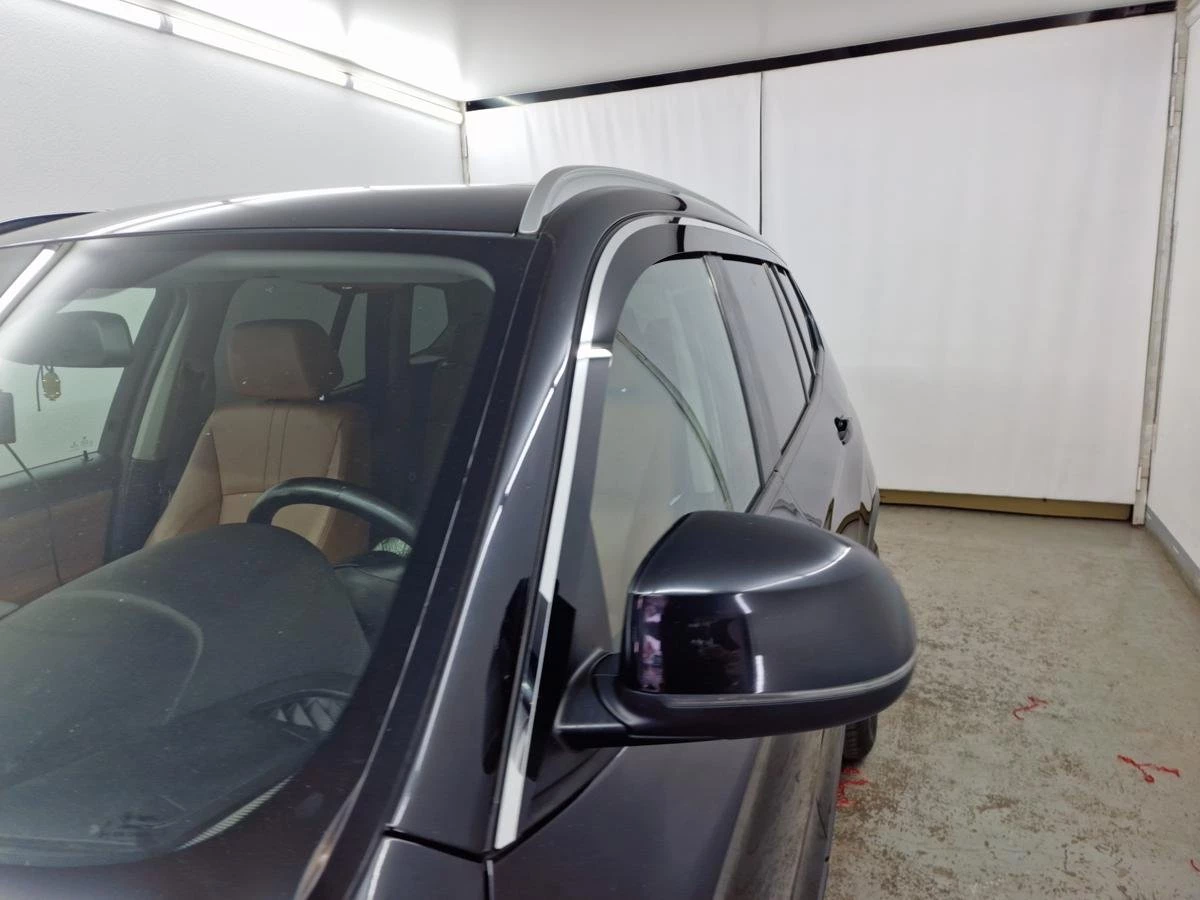Дефлекторы окон 2D с хром накладками 6 шт. под наклоном для BMW X3 II (F25) Рестайлинг