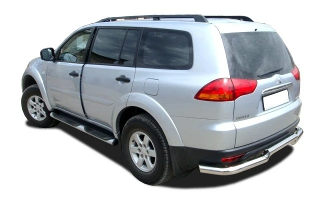 Защита заднего бампера d76 мм для Mitsubishi Pajero Sport II  Юко MSPS.08.12