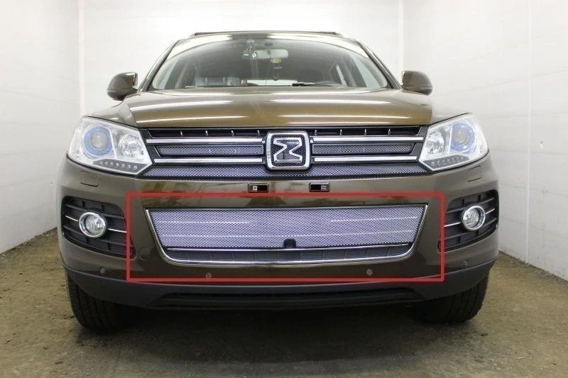 Защитная сетка радиатора низ для Zotye T600 I Хром Стрелка 11 ZT600.bot.chrome