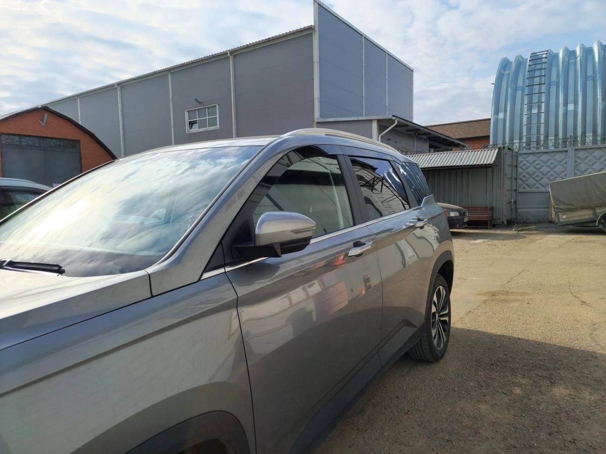 Дефлекторы окон 2D 6 шт для Chevrolet Captiva II Черные Стрелка 11 2D100-6.S11