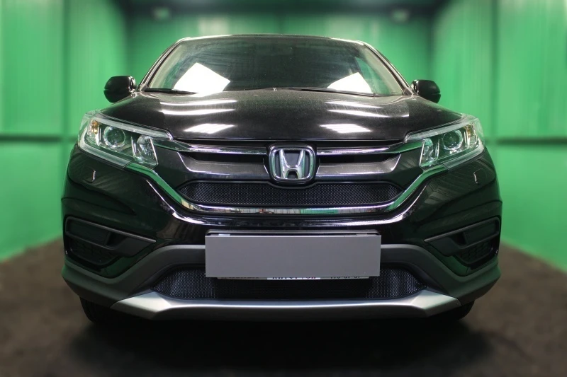 Комплект сеток black верх и низ для Honda CR-V IV Рестайлинг Черный Стрелка 11 HCRV15.top.black-HCRV15.bot.black