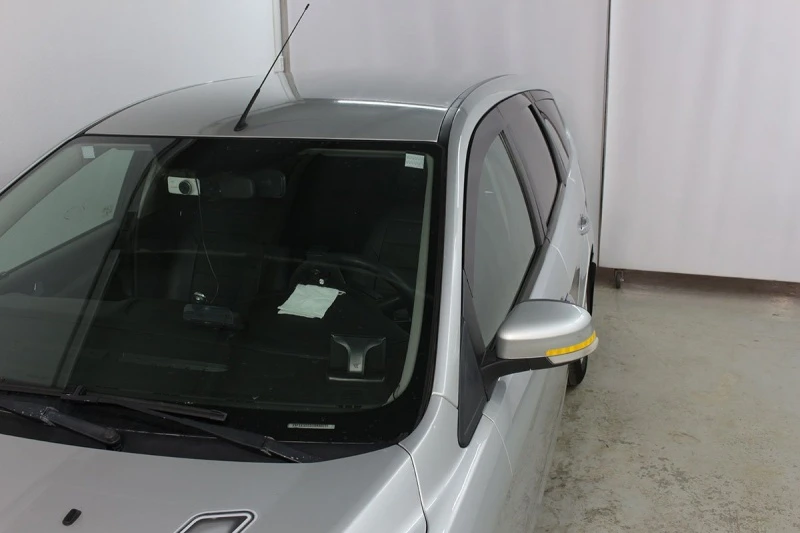 Дефлекторы окон 2D 6 шт (для кузова универсал) для Ford Focus II Рестайлинг Черные Стрелка 11 2D022-6.S11