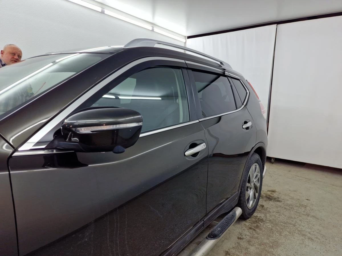 Дефлекторы окон с хром накладками 2D 6 шт для Nissan X-Trail III