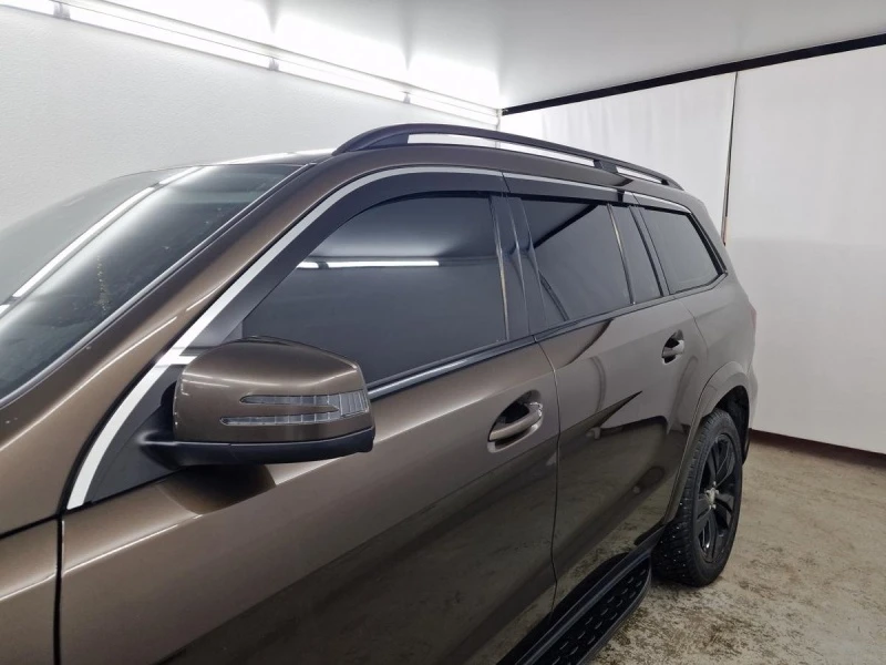 Дефлекторы окон с хром накладками 2D 6 шт для Mercedes-Benz GL-Класс II (X166) Хром Стрелка 11 2D169-6C.S11