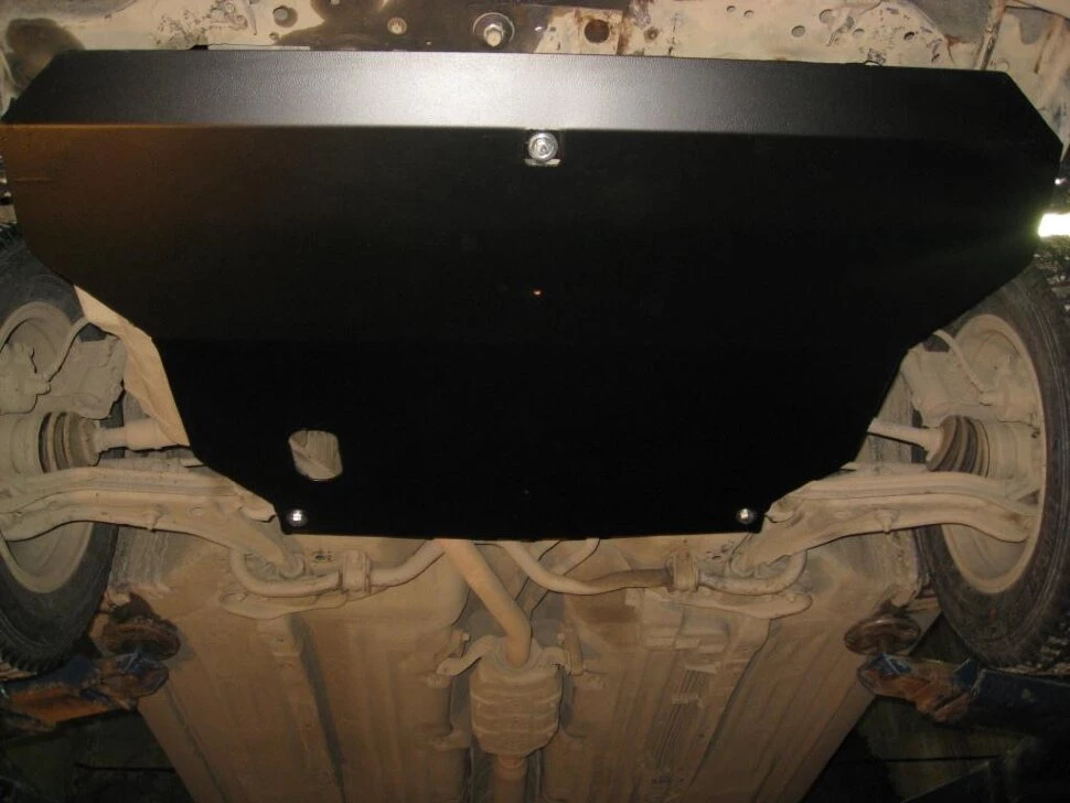 Защита картера и КПП для Nissan Almera I (N15) Черный Alfeco ALF1502ST