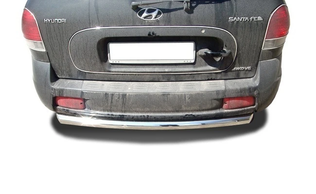 Защита заднего бампера d53 мм для Hyundai Santa Fe Classic I  Юко HYSF.00.13