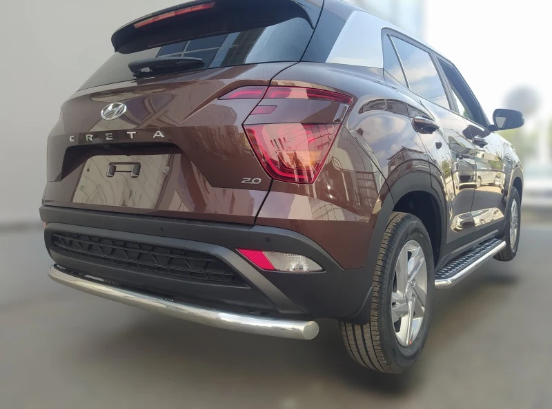 Защита заднего бампера d60 мм для Hyundai Creta II  Юко HYC.21.13