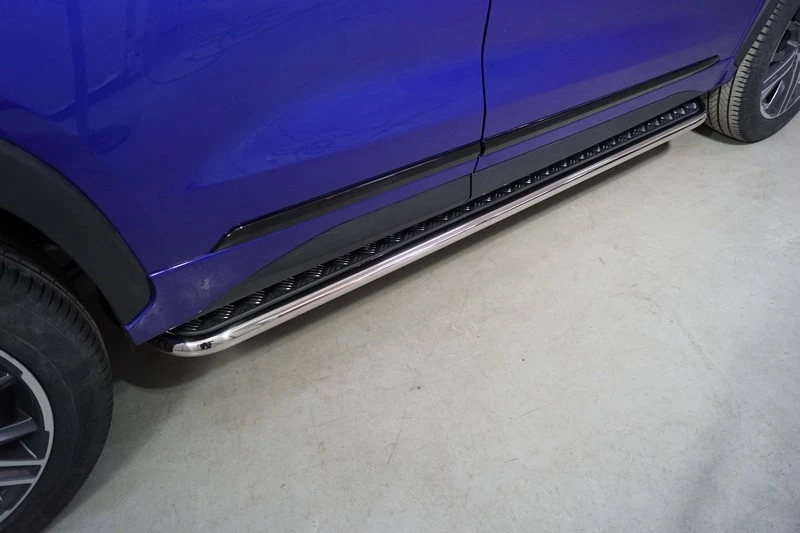 Пороги с площадкой 42,4 мм для EXEED LX I Рестайлинг