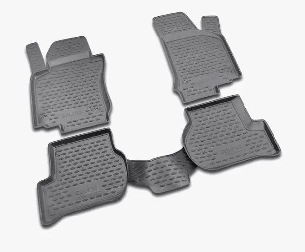 Коврики 3D в салон полиуретан 4 шт для Volkswagen Golf VI Черный Element NLC.51.26.210kh