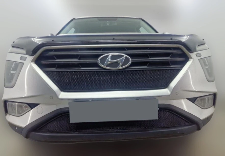 Комлпект защитных сеток радиатора верх и низ для Hyundai Creta II