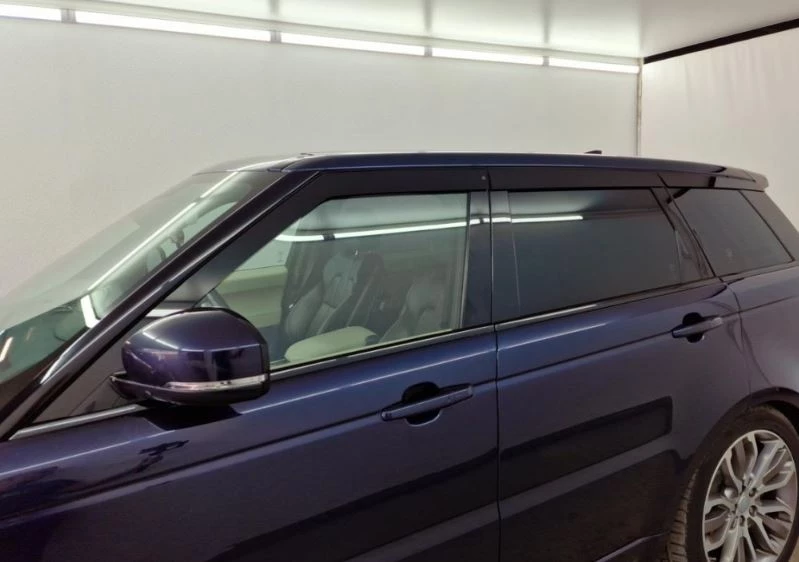 Дефлекторы окон 2D 6 шт для Land Rover Range Rover Sport II Рестайлинг Черные Стрелка 11 2D190-6.S11