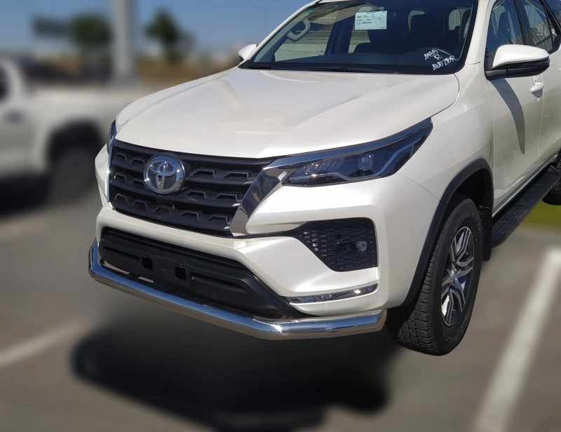 Защита переднего бампера d76 мм для Toyota Fortuner II Рестайлинг  Юко TF.20.02
